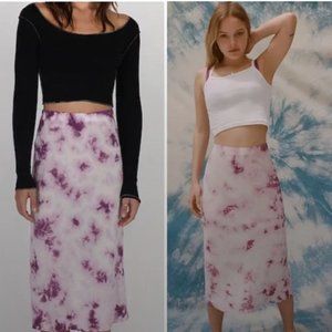 Realisation tie dye midi skirt